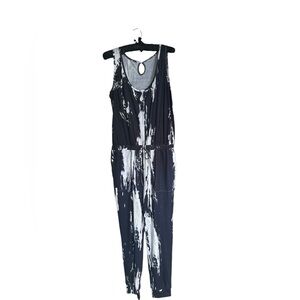 Blue/White Tie-Dyed Jumpsuit- NWOT